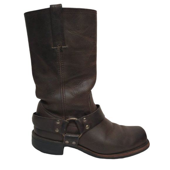 Frye Other - FRYE 12R Harness Boot Mens Western Cowboy Oiled Leather Pull-On